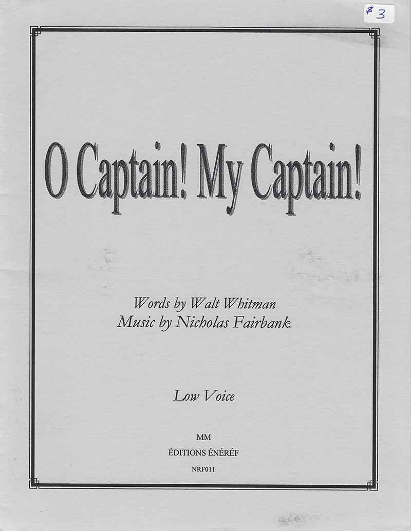 O Captain! My Captain!