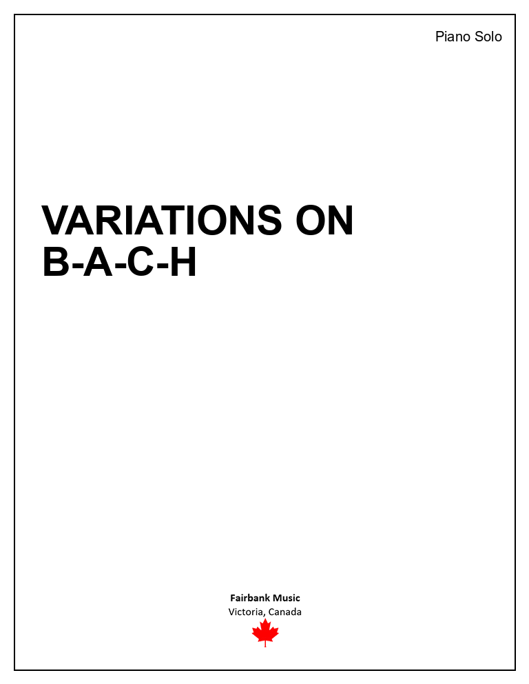 Variations on B-A-C-H