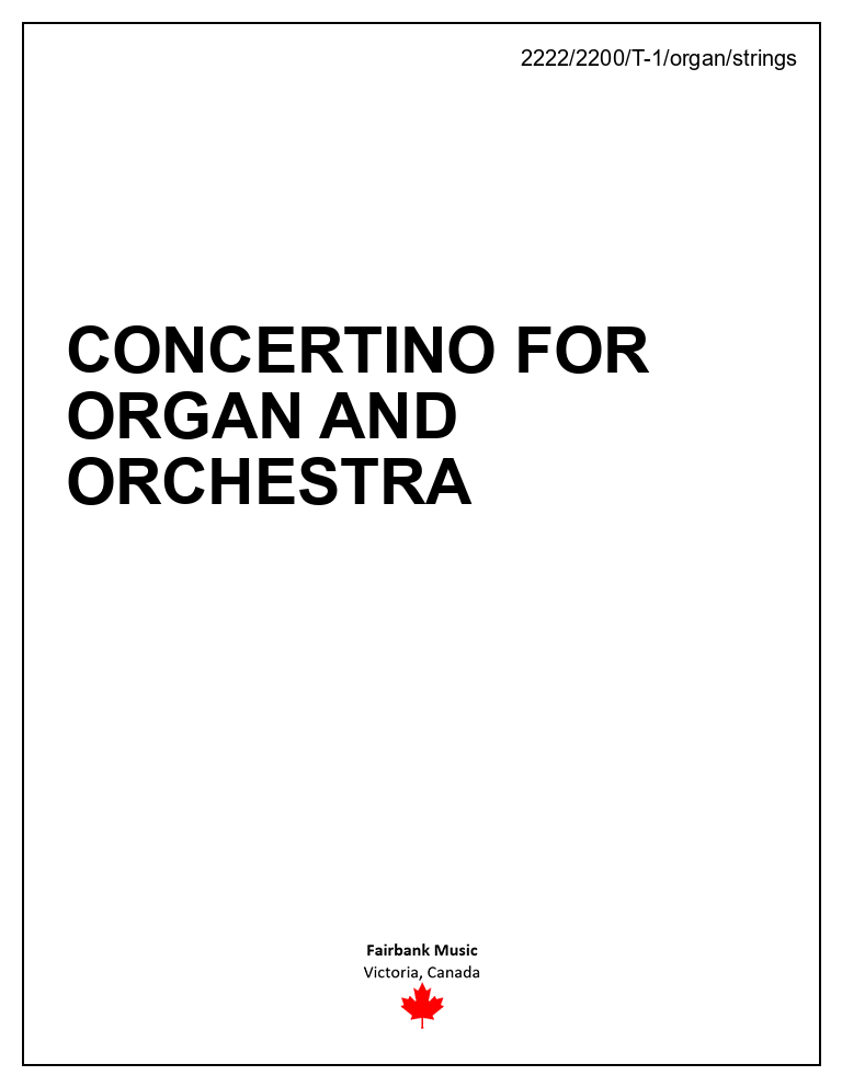 Concertino for organ and orchestra