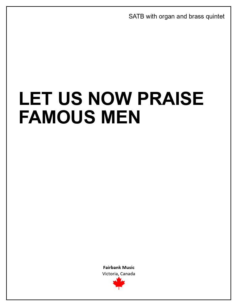 Let Us Now Praise Famous Men