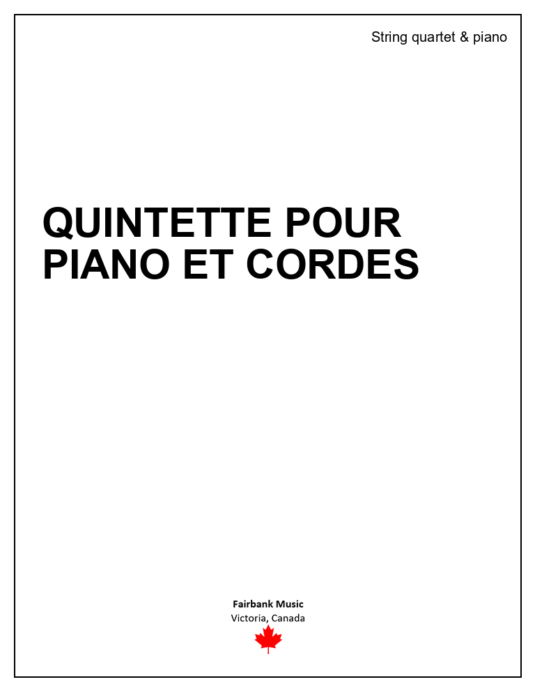 Quintette pour piano et cordes