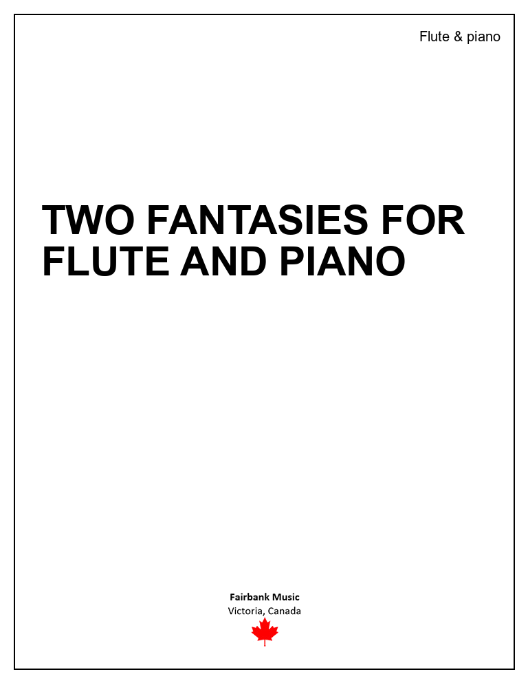Two Fantasies for flute and piano